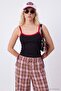 Black Plain Fitted Pool Collar Sleeveless Ribbed Snap Fastener Ribbed Stretchy Knitted Bodysuit Twoss26Bd00039 - 6