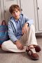 Brown Suede Kids/Teenagers Unisex Retro Sports Shoes Takaw27Sn00005 - 2
