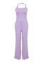 Lila Dantel Detaylı Fitilli Örme Pijama Takımı THMAW27PT00037 - 5