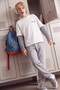 Gray Boy's Plain/Basic Jogger Thick Non-Embossed Sweatpants Tkdaw27Ea00012