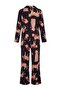 Multi Color Tiger Pattern Viscose Woven Pajamas Set Thmaw25Pt00036 - 5