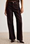 Kahverengi Çizgili Yüksek Bel Wide Leg Jeans TWOAW27JE00207 - 3
