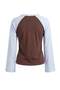 Çok Renkli Premium İnterlok Reglan Kol Oversize Kalıp Uzun Kollu Örme T-Shirt TWOAW27TS00001 - 4