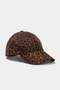 Brown Leopard Patterned Hat Twoaw26Sp00011 - 2