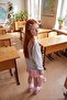Gray Girls' Cotton Thick/Inner Fleece Plain/Basic Crew Neck Knitted Sweatshirt Tkdaw27Sw00058 - 4