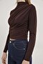 Armalife 1806 high neck drapey flexible women's blouse - 5