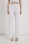 Wide Leg Gabardine Trousers with Tassels - 4