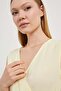 Sleeveless Open Neck Blouse with Side Ties - 2