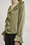 Armalife 10577 premium women's blouse with ruffles on the sleeves and front - 5