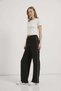 Crew Neck Stretchy Crop T-Shirt - 4