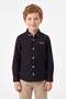 Yazı Printed Boys' Shirt with Folded Sleeves - 2