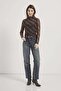 Armalife 10593 Plain Checked Sleeves Transparent Women's Blouse - 4