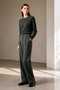 Single Button + Zipper Closure, Non-Visible Lightweight Quality, Durable Easy-Iron Gray Fabric Trousers - 3