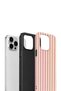 iPhone 12 Pro Max Vorian Double Layer Case Pink Lemon Pinstripe - 3