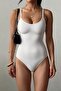 Women's Size 2 Slimming White Bodysuit Corset - 2