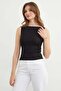 Corded Fabric Boat Neck Body