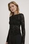 Flock Print Tulle Blouse - 2