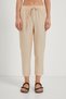 Comfortable Fit Carrot Pants with Elastic Waist - 3
