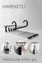 Special Movable Closet Hanger System for Pants, Ties, and Shawls - Layered Hanger Organizer