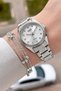 Silver Color 30 mm Numerals Women's Wristwatch and Gift Bracelet