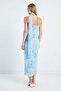 Scarf and Rope Strap Maxi Dress - 8