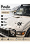 Compass Car Sticker 17x17 Cm Black - 2