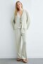 Front-Tied Textured Kimono 2-Piece Set - 5