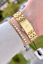 Dial Gold Strap Gold Color 30 mm Same as in the Image Women's Wristwatch and Bracelet - 4