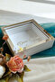 25x25 Cm White-Silver LED Deep Memory Frame - 6 Cm Depth Memory Frame Rose Box - 2
