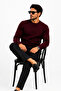 Men's Thick Ribbed Basic Sweater - 3