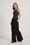 Accessory Detailed One-Shoulder Textured Stretchy Blouse - 4