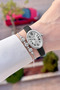 Silver Strap Black Color Gift Packaged 22 mm 5 Atm Women's Wristwatch - 4
