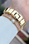 Gold Color Gift Packaged 20 mm 5 Atm Women's Wristwatch - 5