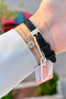 Gold Case Black Color Gift Packaged 20 mm 5 Atm Women's Wristwatch - 5