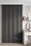 Anthracite Solid Color Backdrop Curtain, Plain Seamless Seam, Extralight Drawstring, Single Panel - 4