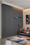 Anthracite Solid Color Backdrop Curtain, Plain Seamless Seam, Extralight Drawstring, Single Panel - 6