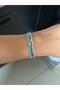 Waterway 4-Piece Rubber Bracelet in Green and Purple Tones Weighted - 4