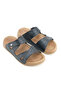 Women's Summer Faux Leather Velcro Adjustable Comfortable Sole Casual Slippers - 4