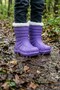 Girl's Winter Plush Warm Lined Waterproof Rain Snow Boots