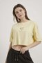 Armalife 10573 Flower Embroidered Crop Women's T-Shirt - 2