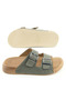Men's Summer Faux Leather Two Buckle Adjustable Comfortable Sole Daily Slippers - 6