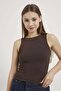 Kayık Neckline Sleeveless Flexible Bodysuit