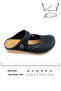 Summer Women’s Genuine Leather Insole Velcro Slippers - 4