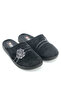 Women's Winter Pu Comfortable Sole Embroidered Design Home Garden Slippers - 4