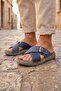 Gezer Men's Summer Single Buckle Adjustable Comfortable Sole Daily Slippers