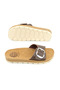 Summer Women's Single Buckle Adjustable Faux Leather Massage Sole Slippers - 5