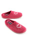 Women's Winter Embroidered Heart Design Comfortable Sole Home Garden Gondola Slippers - 2