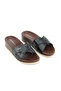 Summer Faux Leather High Heel Women's Daily Slippers - 4