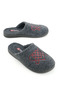 Women's Winter Felt Embroidered Heart Design Home Garden Slippers - 2