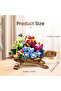 No color box 510pcs Turtle Planter Flower Pots Model Kit Animal Planter Building Blocks Flower Pots - 3